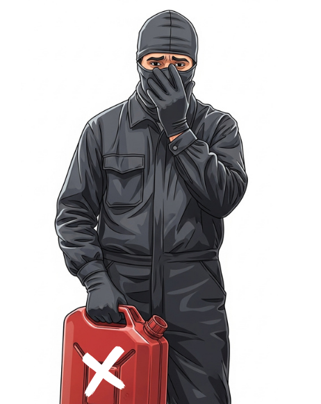 YAKIT HIRSIZI DEPOYA MÜDAHALE EDEMEZ