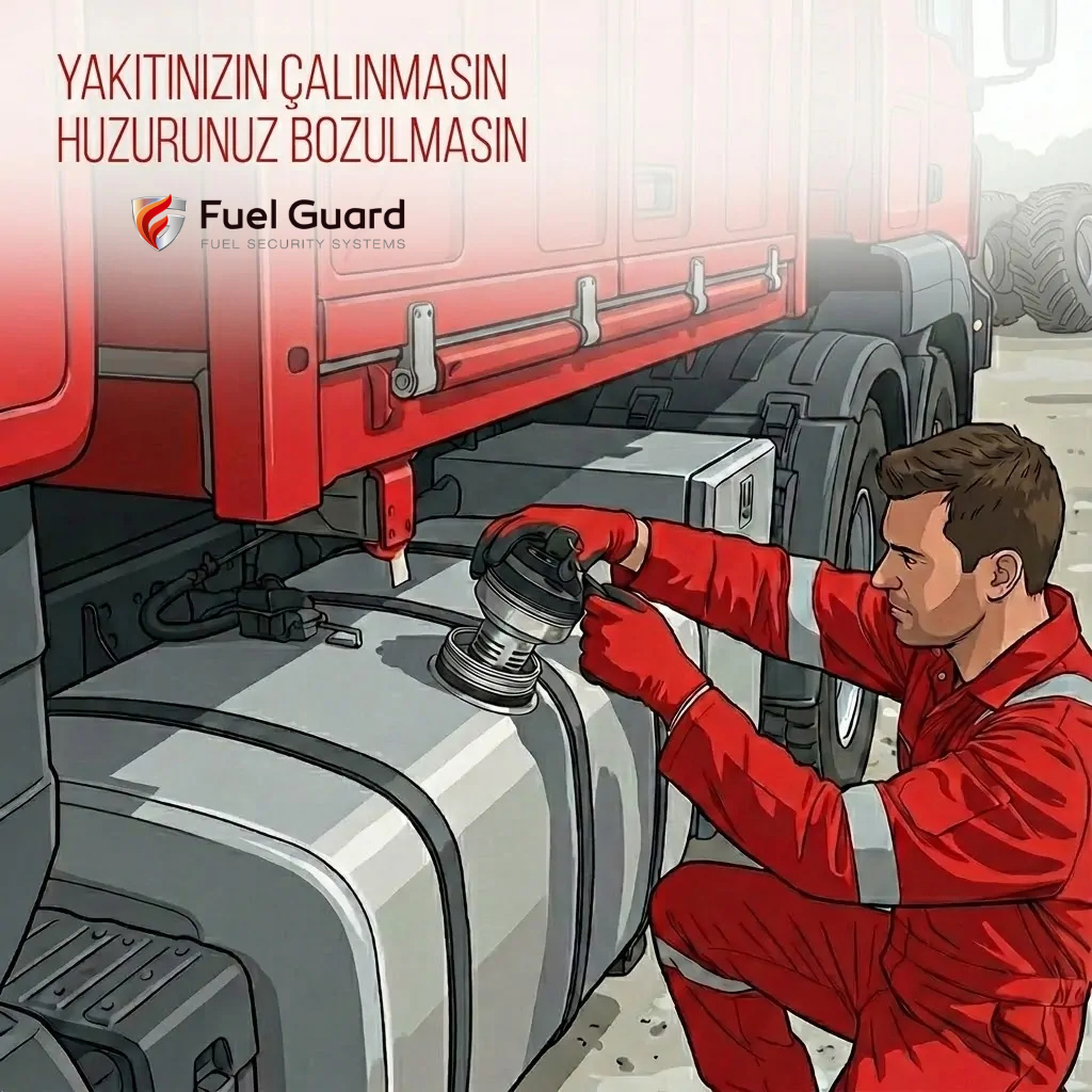 FuelGuard Sistemi Kamyon Mazot Deposuna Profesyonel Şekilde Uygulanır